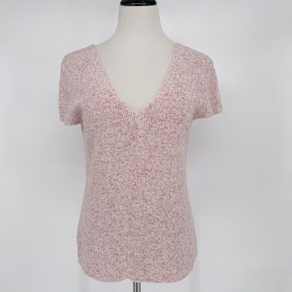 Chelsea 28 Revolve Knit V-Neck Sweater Plunge Top Size Medium Pink Chelsea28 - Picture 1 of 8